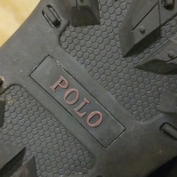 Polo Ralph Lauren Black Leather Oslo Chelsea Boots New without box 12 - Picture 9 of 10